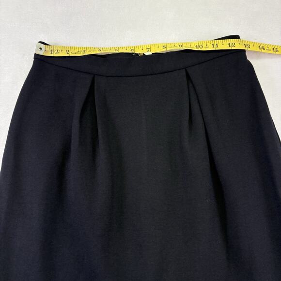Banana Republic Structured Knee Length Pencil Skirt Black Size 2 Suit Separate - Picture 10 of 11